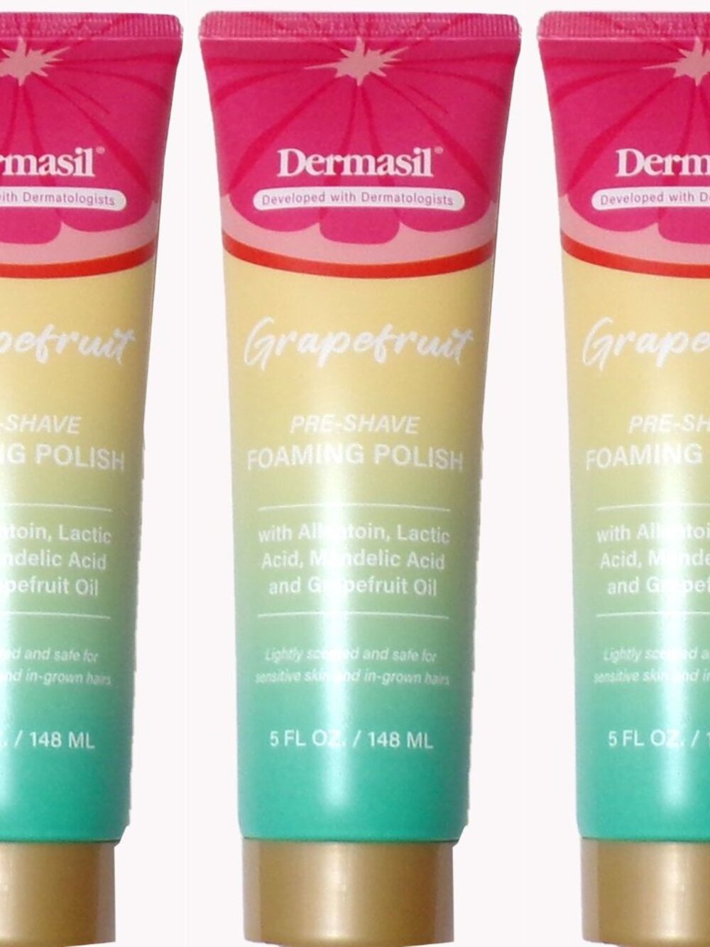 Dermasil Grapefruit Pre-Shave Foaming Polish 5fl oz (Set of 3)